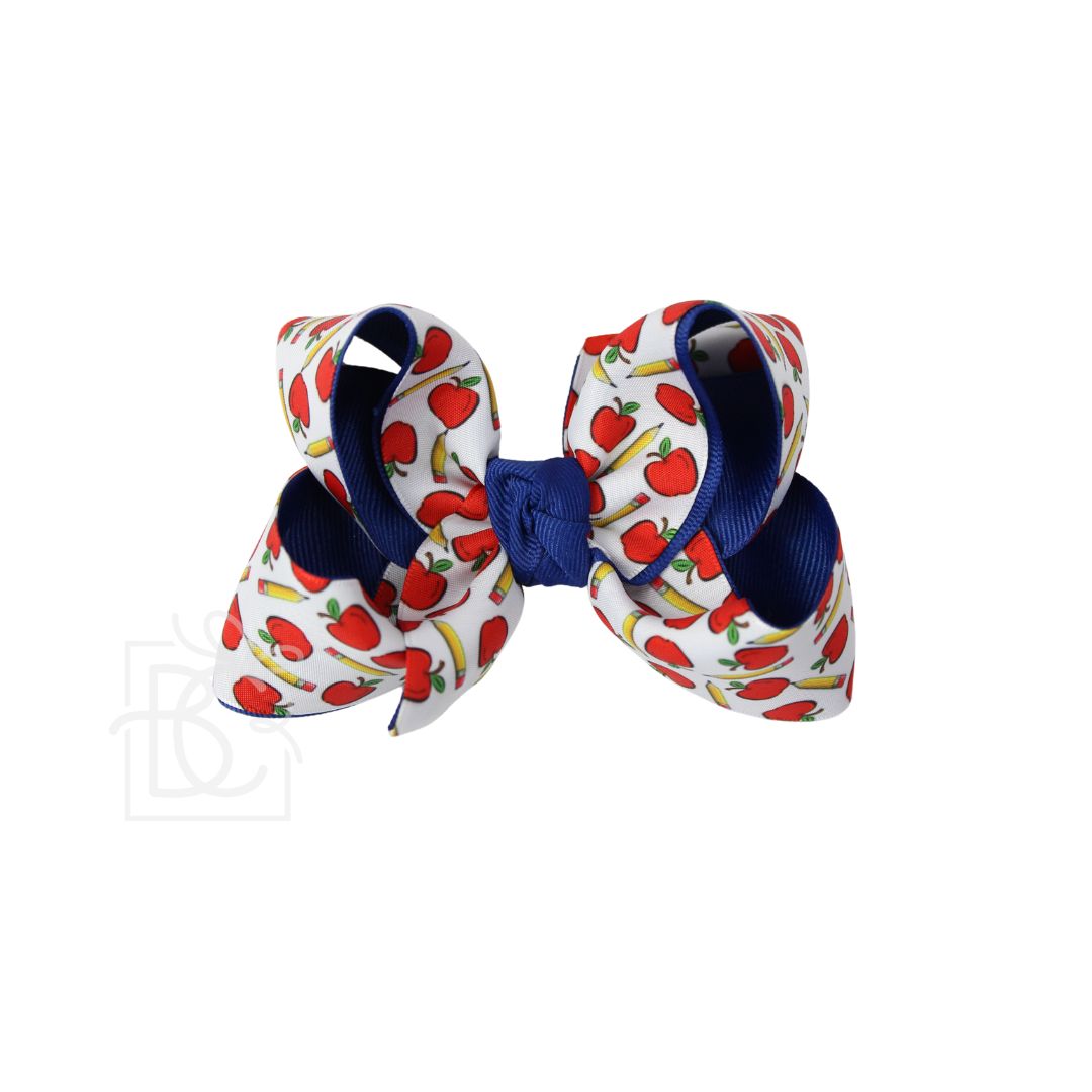Small Bow with Clip | Apple & Pencil