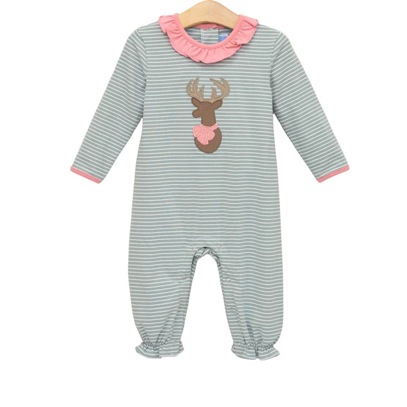 Deer Ruffle Romper
