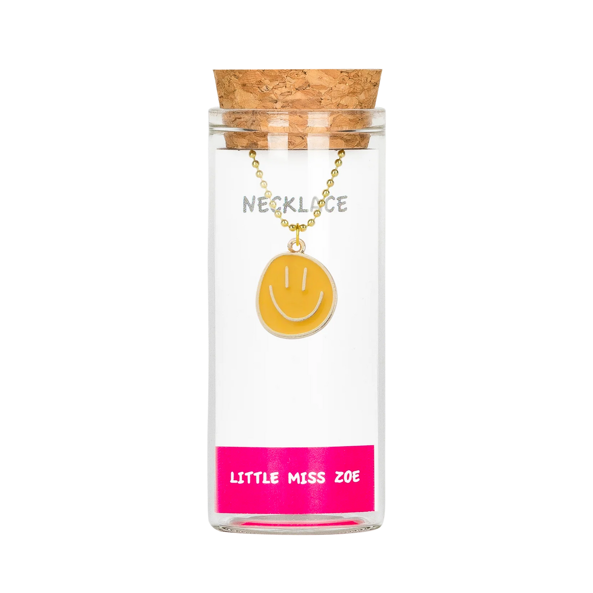 Smiley Necklace in a Bottle