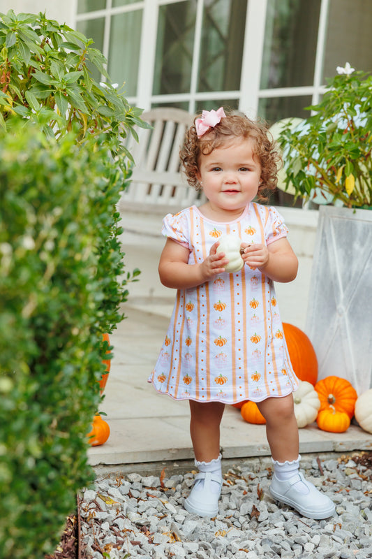 Pumpkin Patch Scalloped Bubble