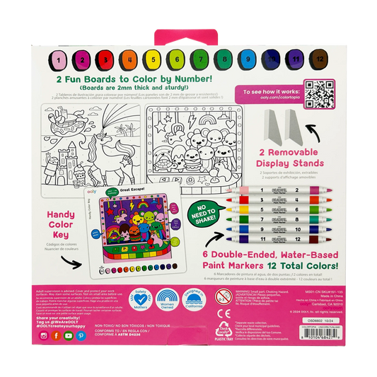 Colortopia: Paint Marker By Number Kit - Unicorn Funland