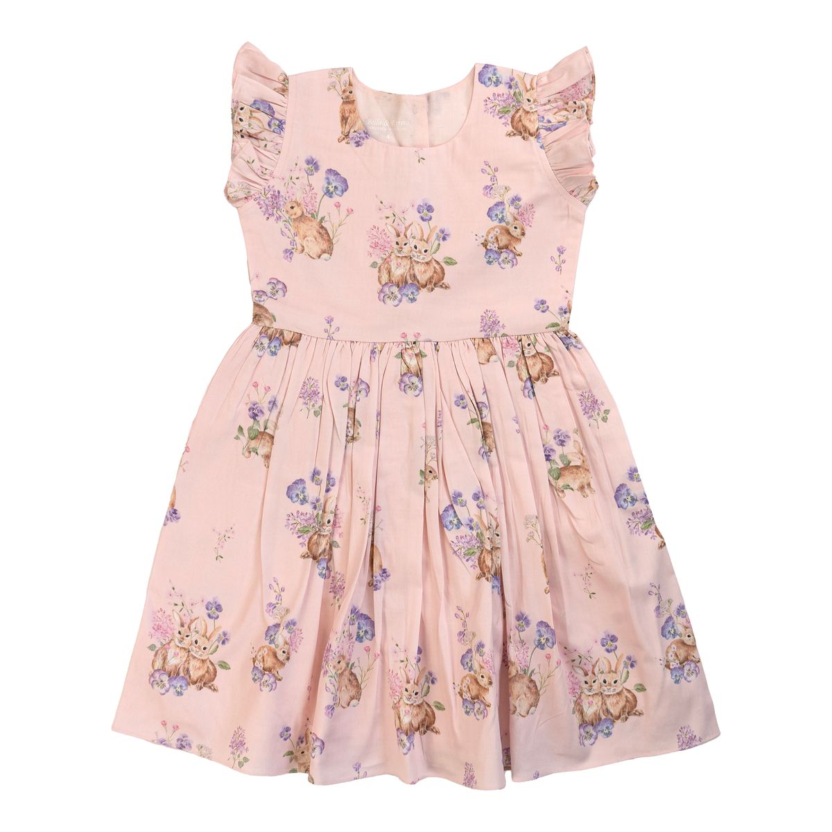 Bunny Flutter Sleeve Dress