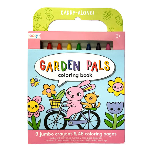 Carry-Along: Coloring Book Set - Garden Pals (10 Pc Set)