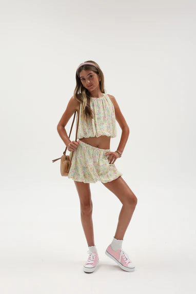 Print Gauze Grecian Bubble Set