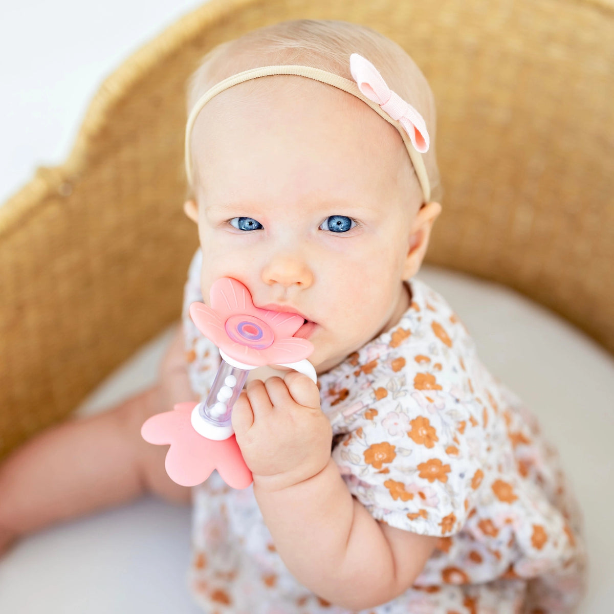 Flower Teether Rattle Toy
