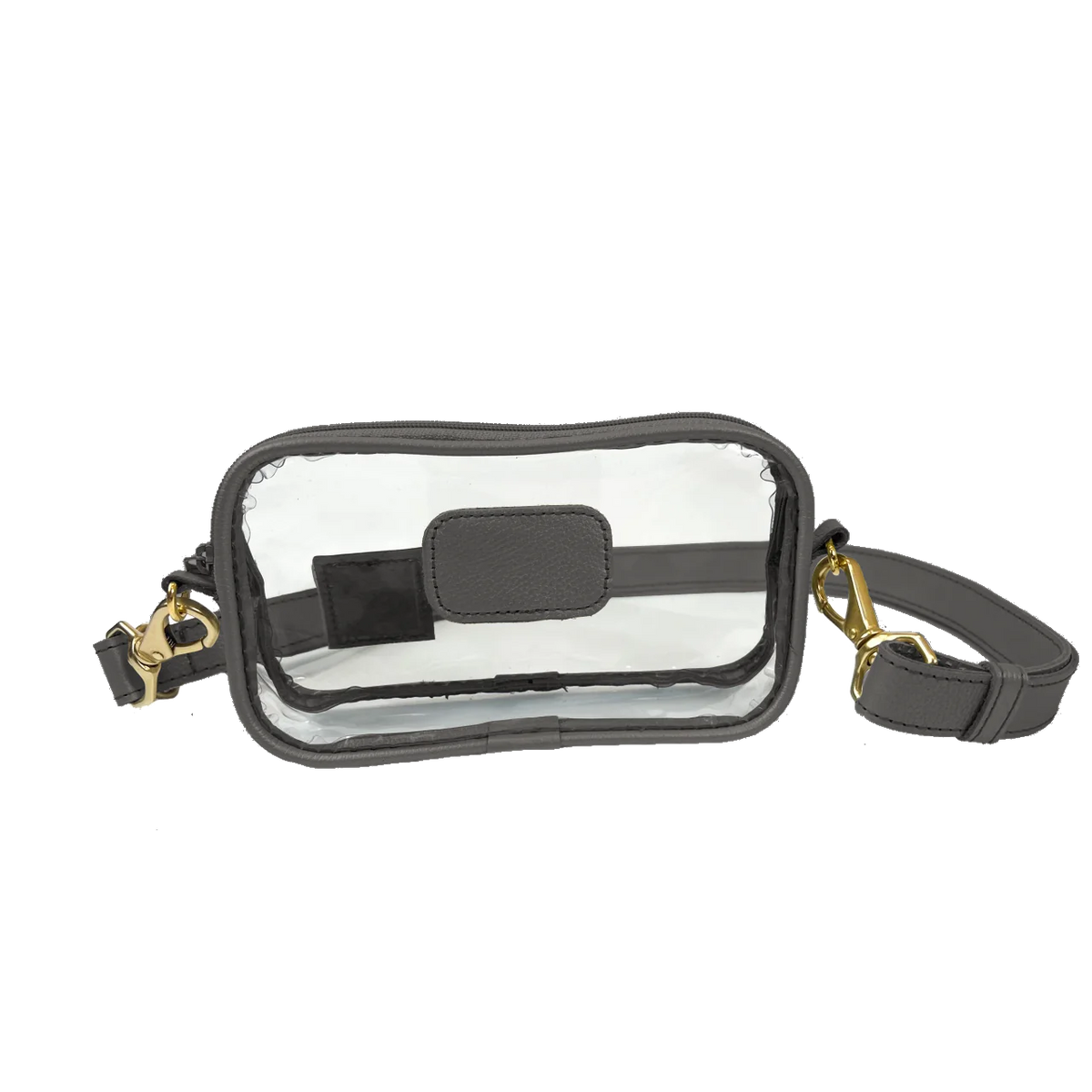 Clear Crosslet | Black Leather