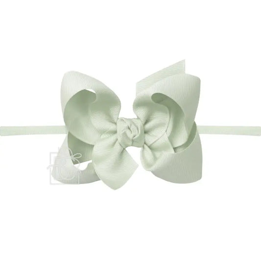 Mini Noah Headband Bow | Sage