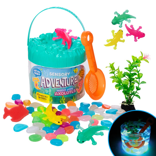 Sensory Adventure Water Play Axolotls: Bucket of Fun