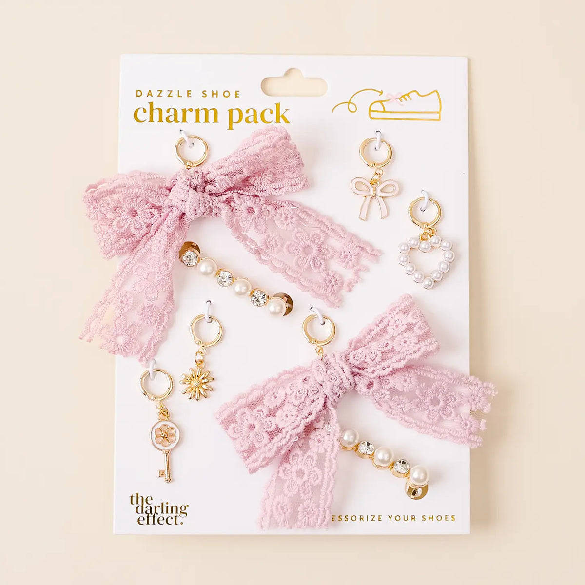Dazzle Shoe Charm Pack | Key To My Heart
