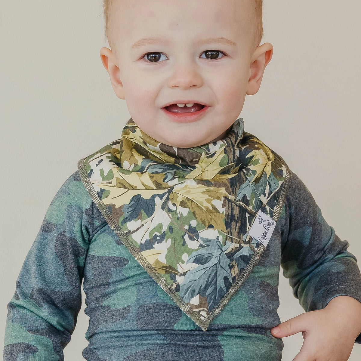 4 Pack Baby Bandana Bibs - Hunter