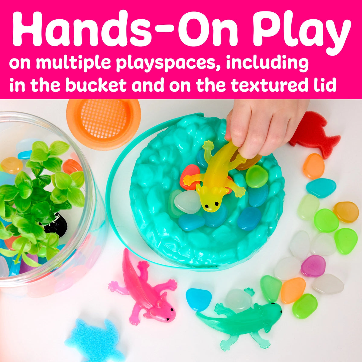 Sensory Adventure Water Play Axolotls: Bucket of Fun