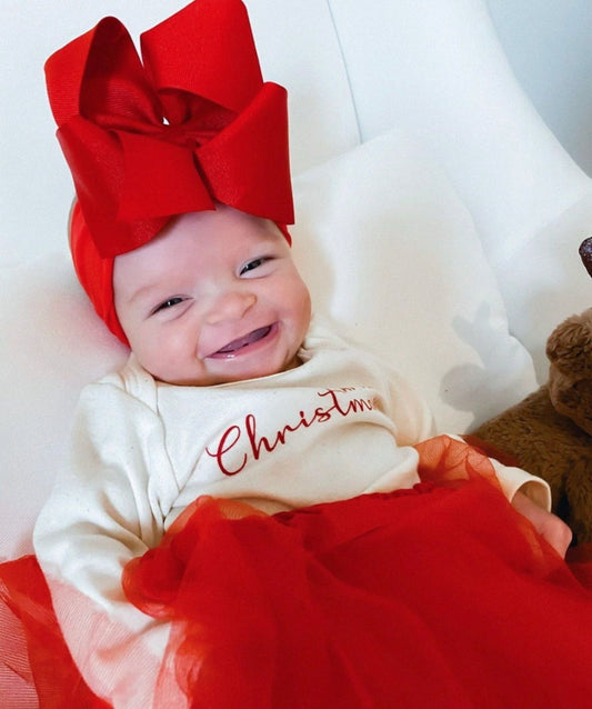 Noah Headband Bow | Red