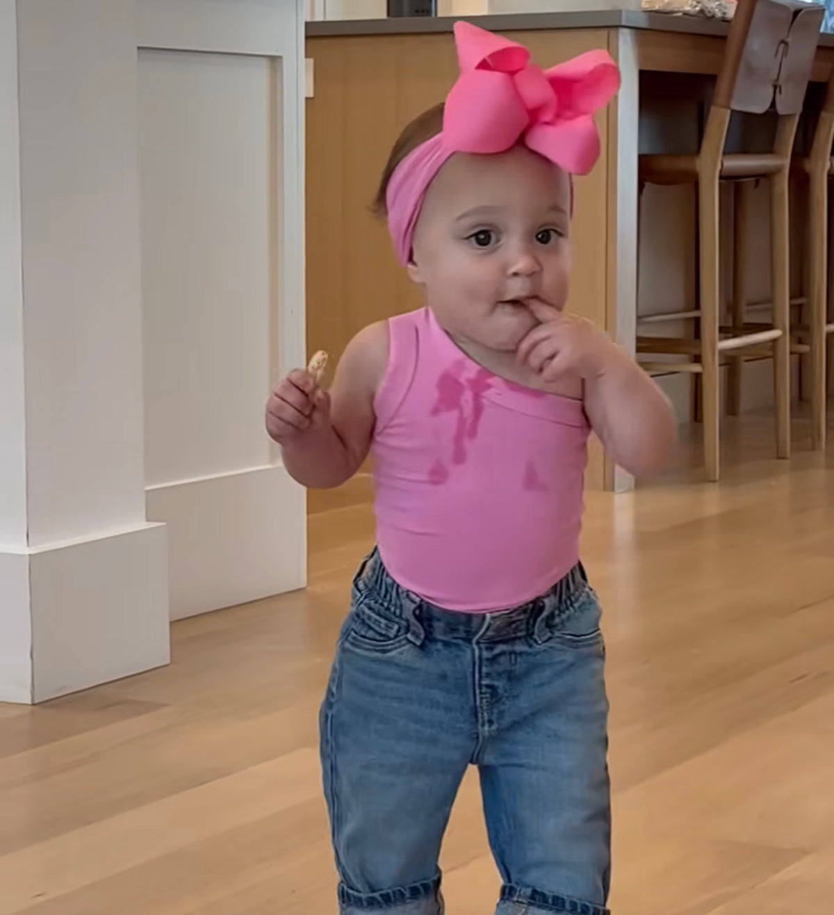 Noah Headband Bow | Hot Pink