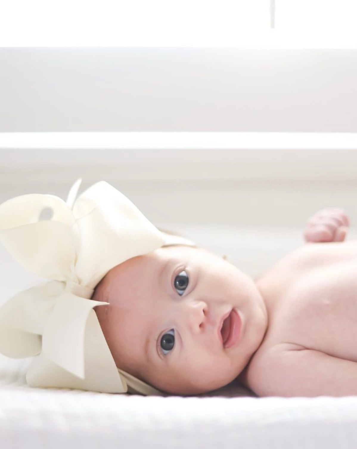 Noah Headband Bow | White