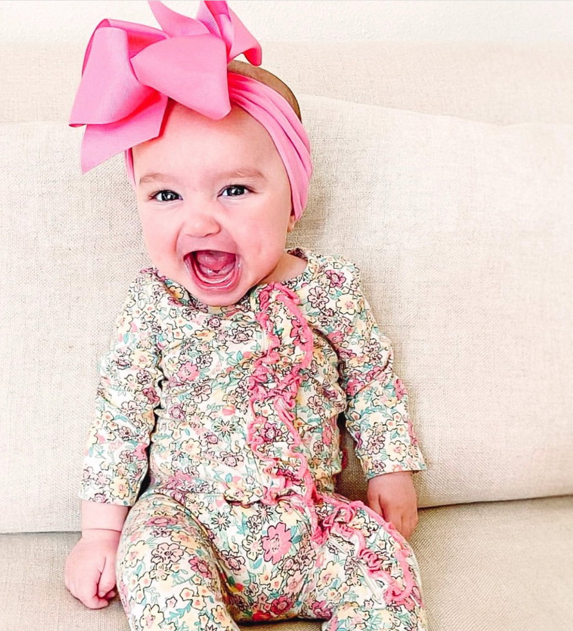Noah Headband Bow | Hot Pink
