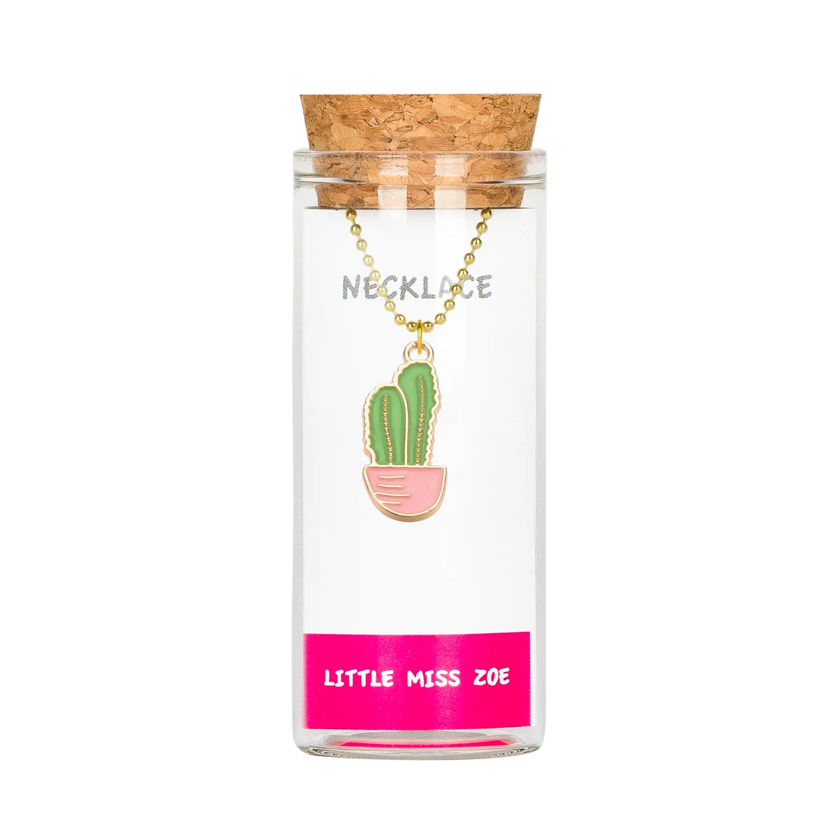 Cactus Necklace in a Bottle