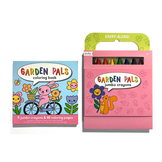 Carry-Along: Coloring Book Set - Garden Pals (10 Pc Set)