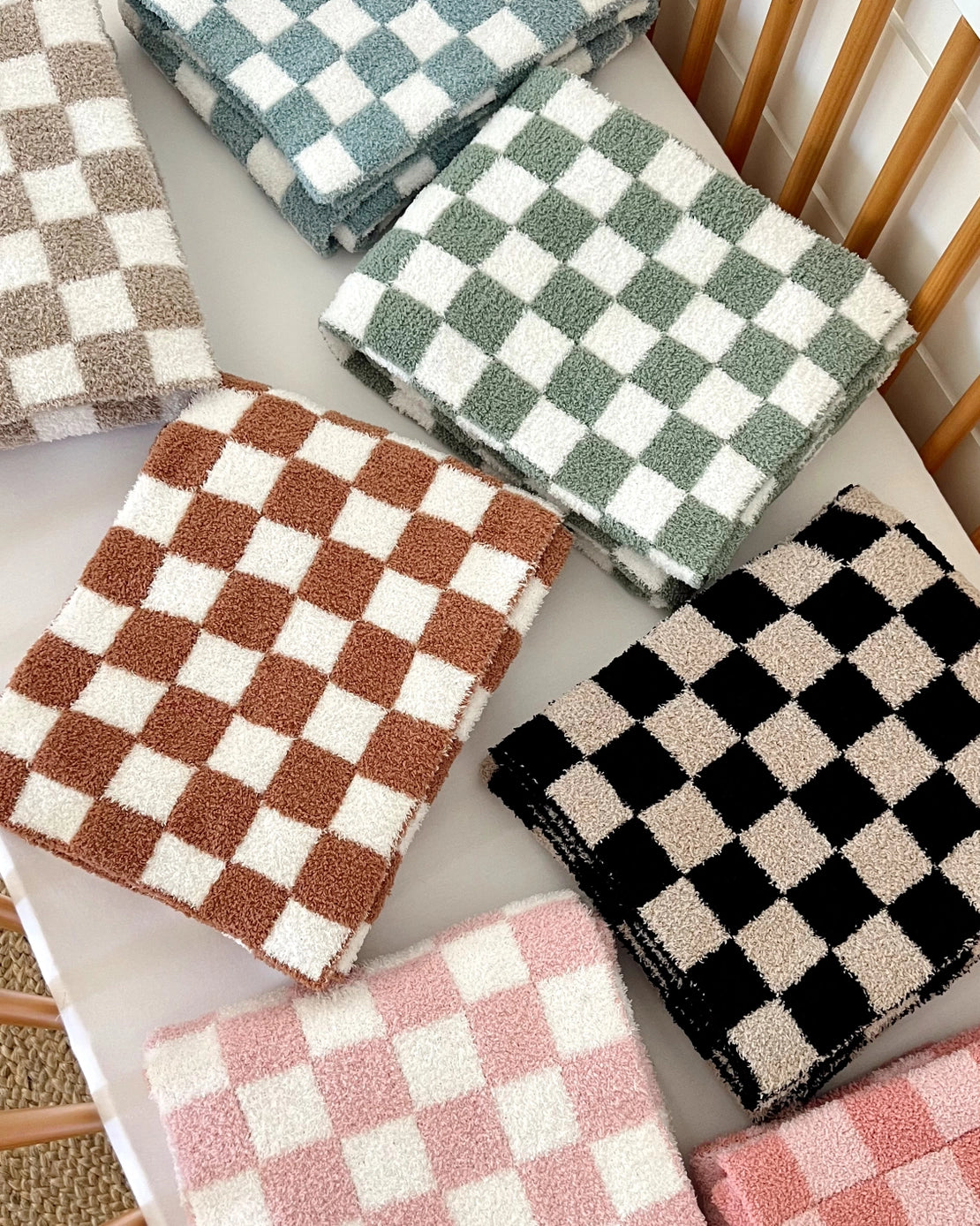 Checkerboard Blanket | Cocoa
