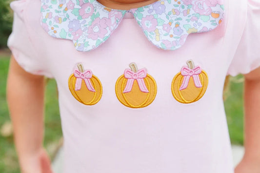 Pumpkin Floral Short Set