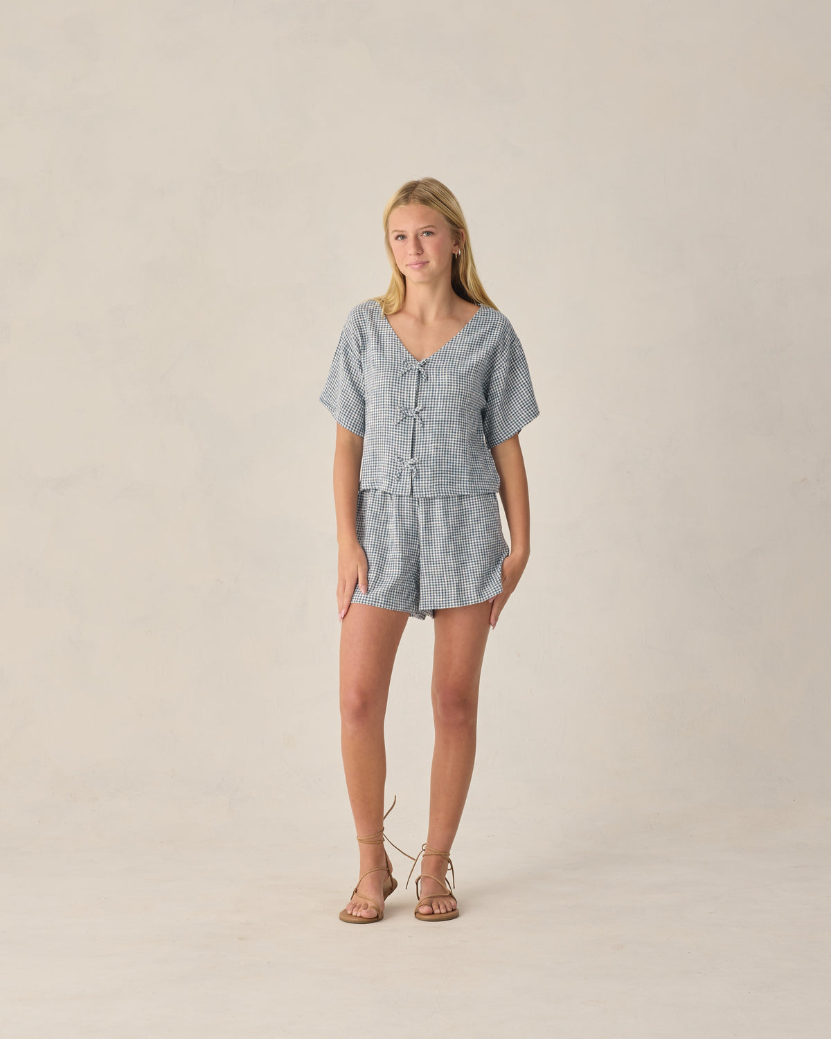 Teen Juniper Set | Marine Gingham