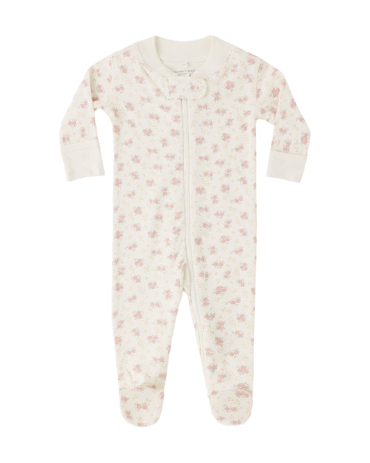 Zipper Footie  | Flower Field