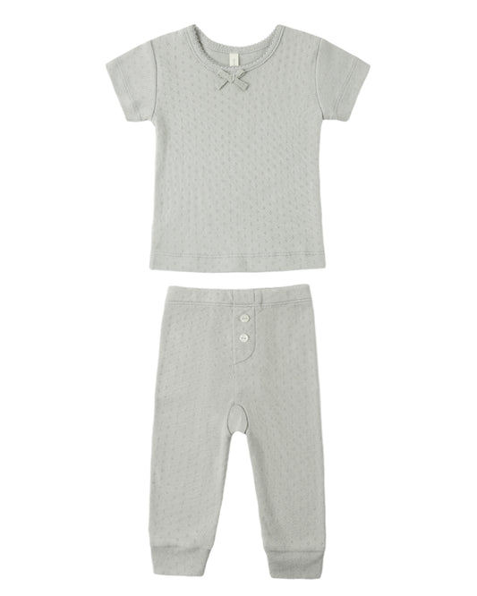 Pointelle Tee + Legging Sage