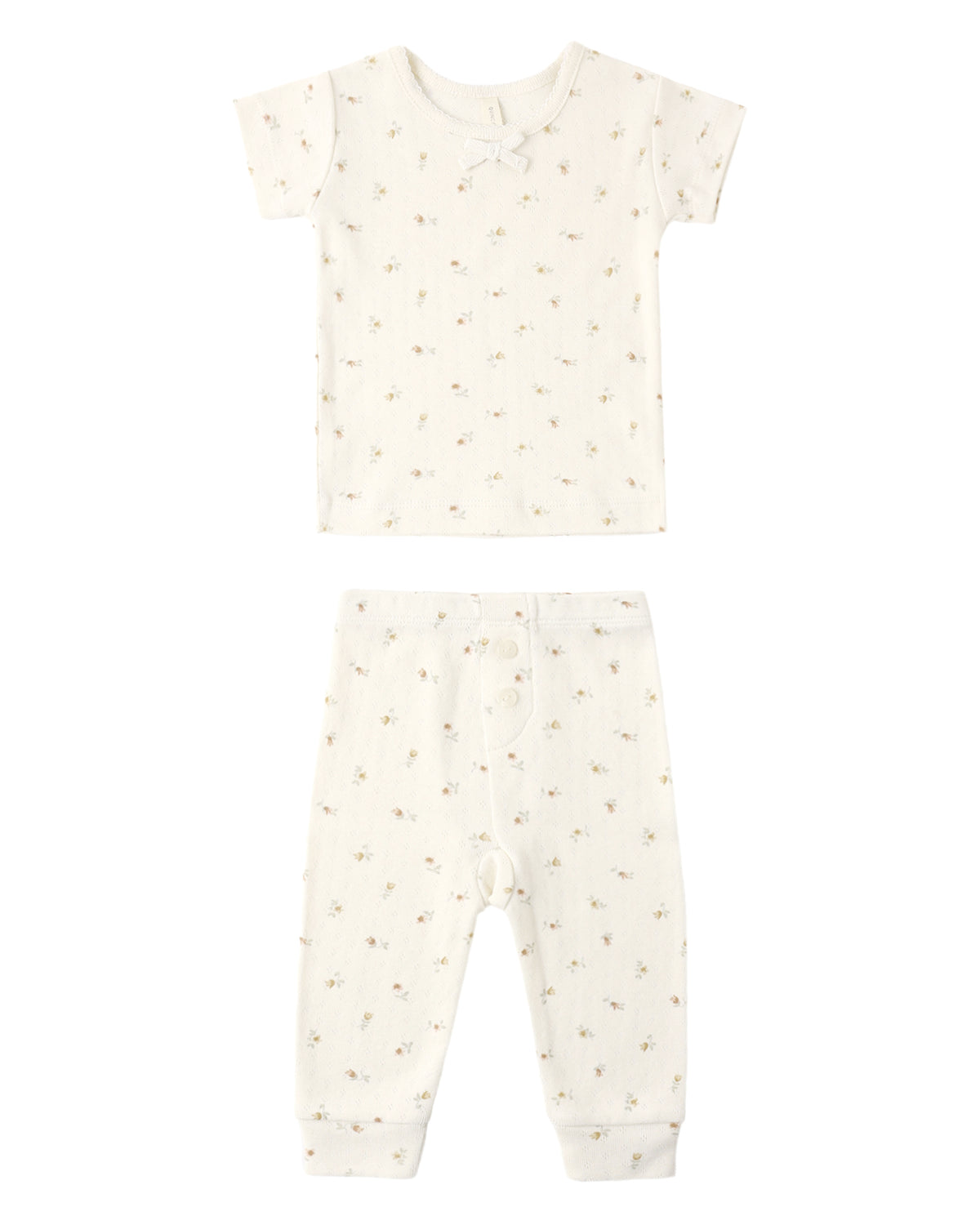 Pointelle Tee + Legging Petit Fleur
