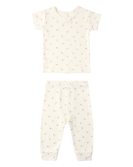 Pointelle Tee + Legging Petit Fleur