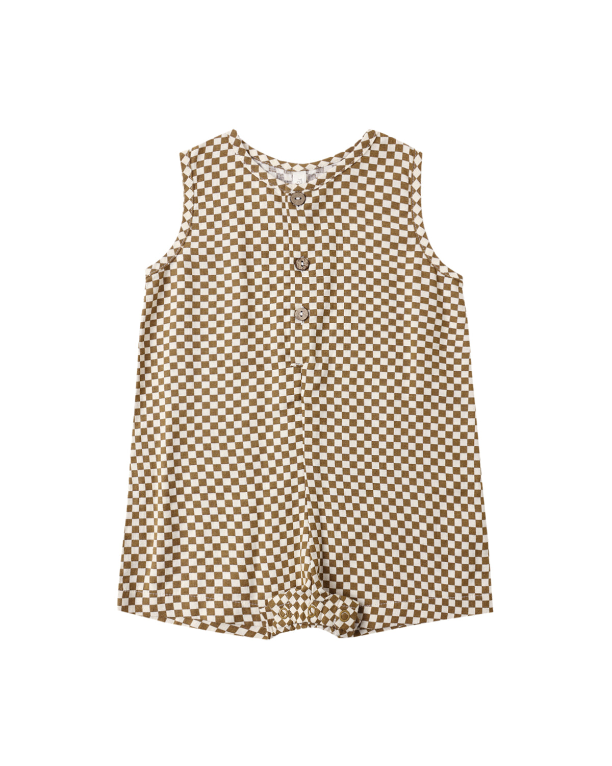 Mavrick Romper Ocre Check