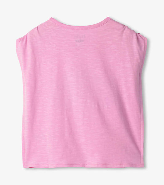 Cinched Shoulder Top | Shell