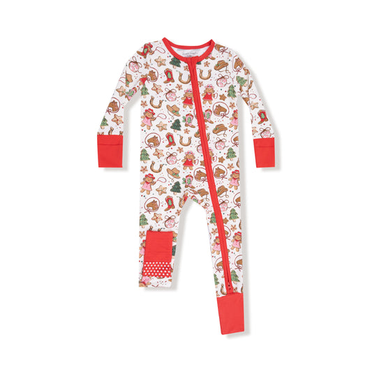 Cowgirl Christmas - 2 Way Zipper Romper