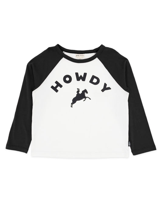 Aura Howdy Raglan Tee