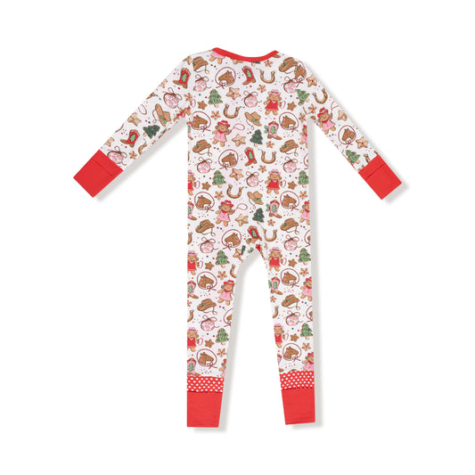 Cowgirl Christmas - 2 Way Zipper Romper