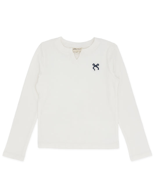 Hannah Rib Top - Ivory