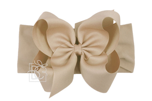 Noah Headband Bow | Oatmeal